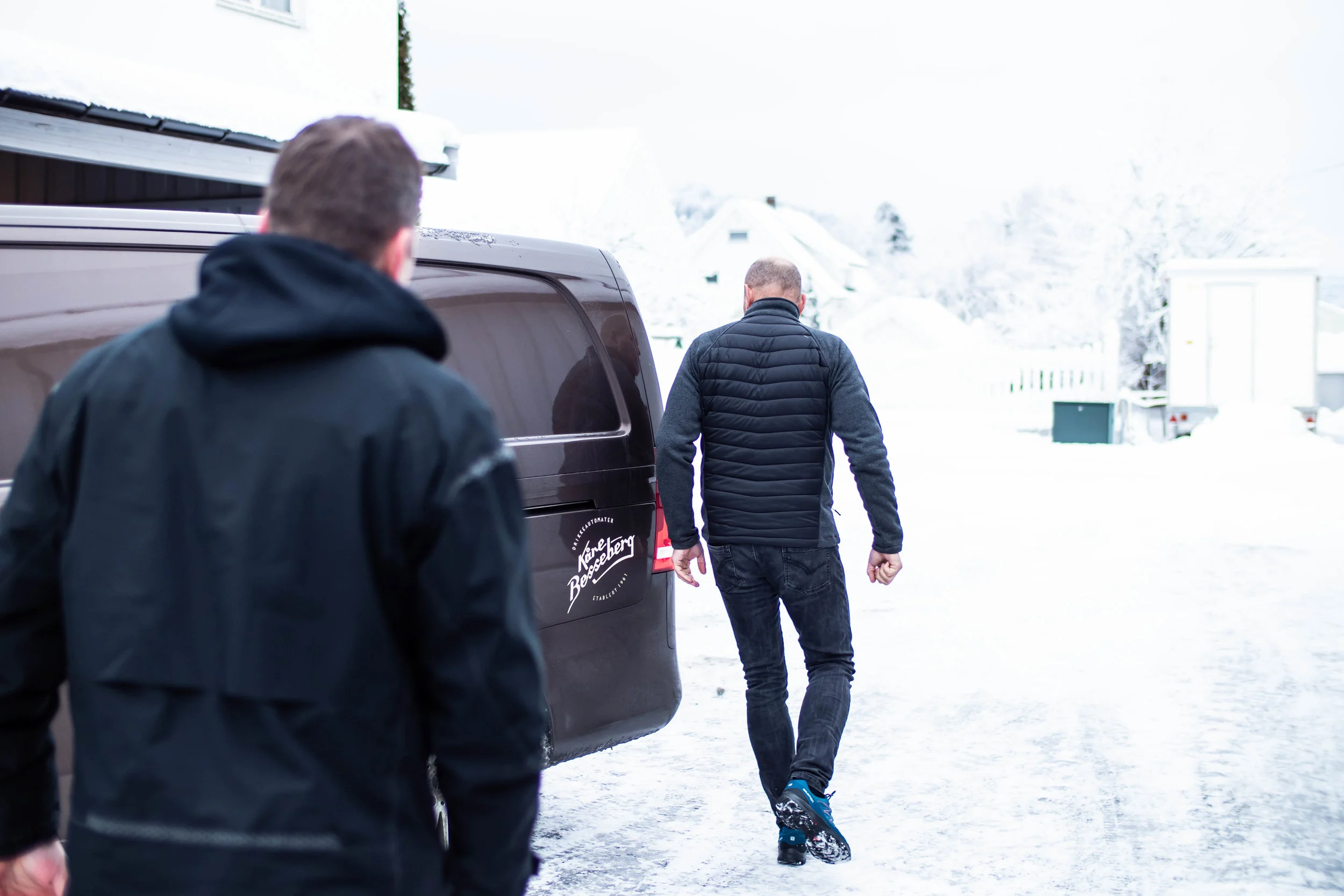 Bessebergs servicebil på vei til kunder fra Vestfossen
